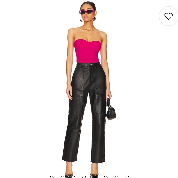 SUPERDOWN REVOLVE Stef Bustier Strapless Bodysuit Hot Pink Women’s Size Medium - Picture 5 of 15